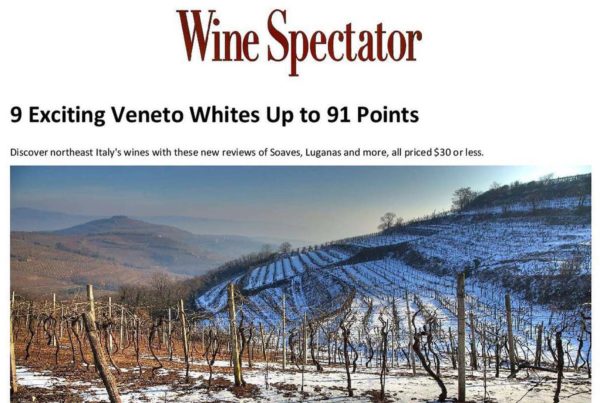 Cà del Magro selected among the 9 most exciting wines of Veneto by Wine Spectator
