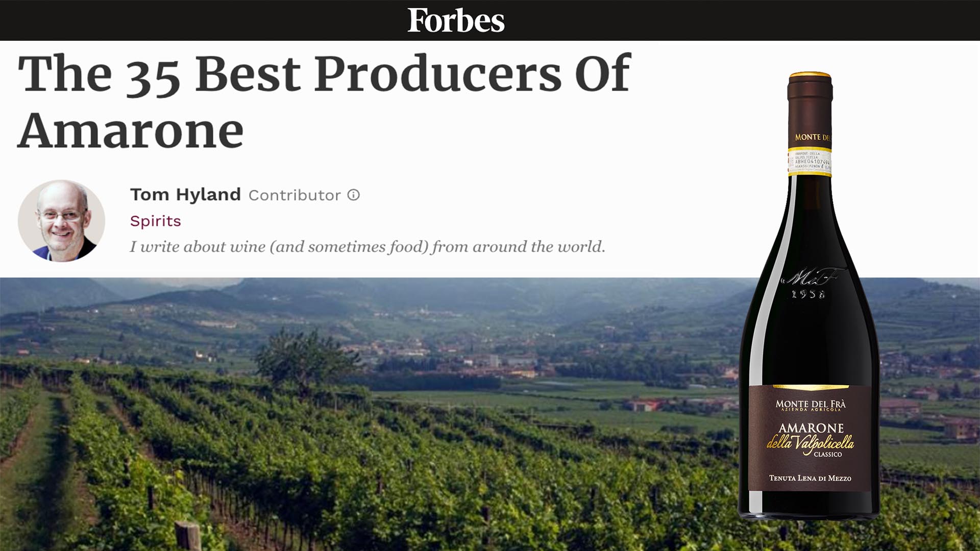 Monte del Fra’ among the 35 Best Producers Of Amarone
